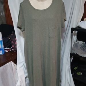 LuLaRoe Olive Green Maxi Dress